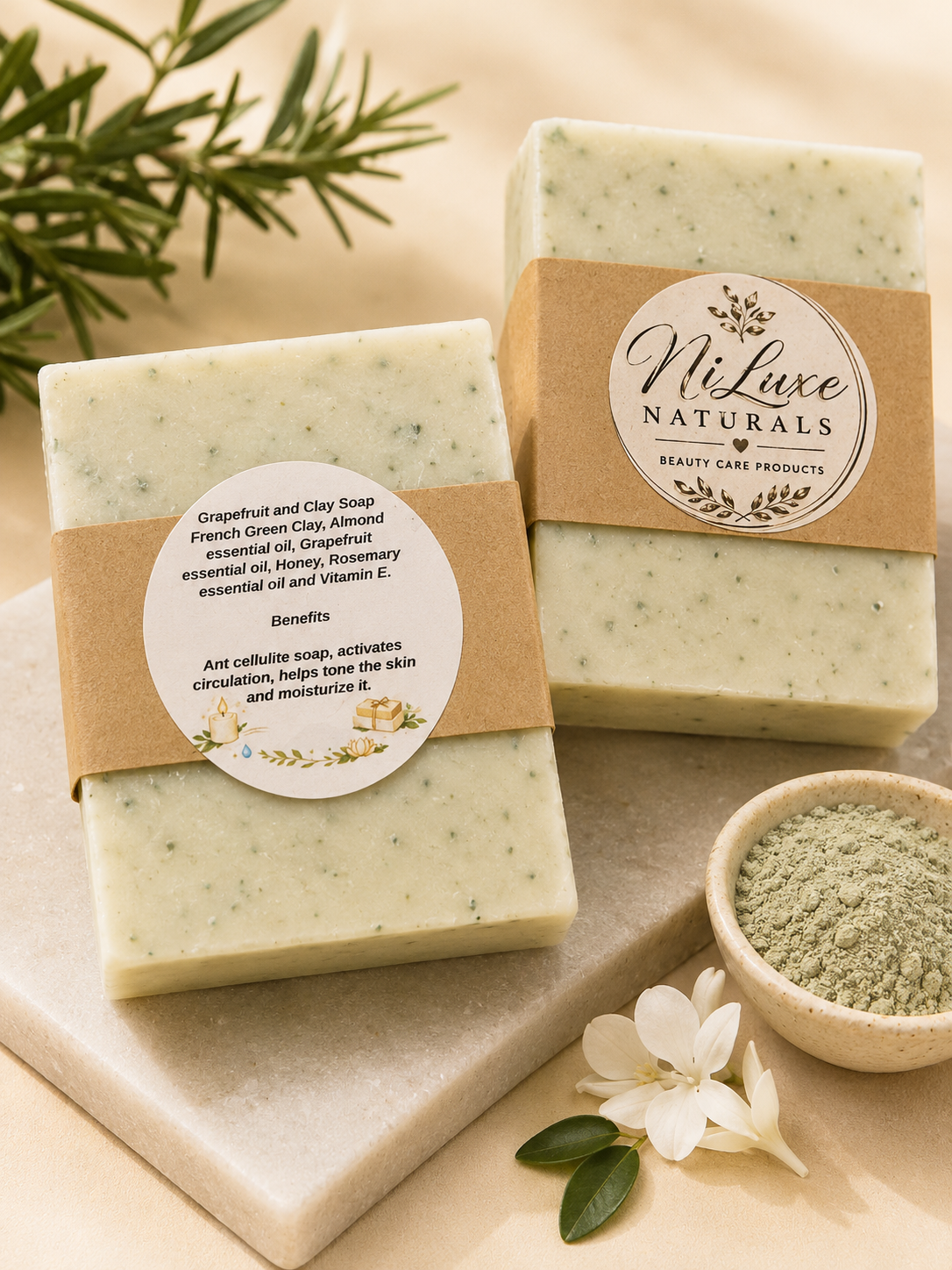 Grapefruit and Clay Soap